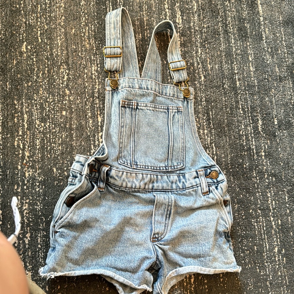 Crewcuts girls Jean short overals